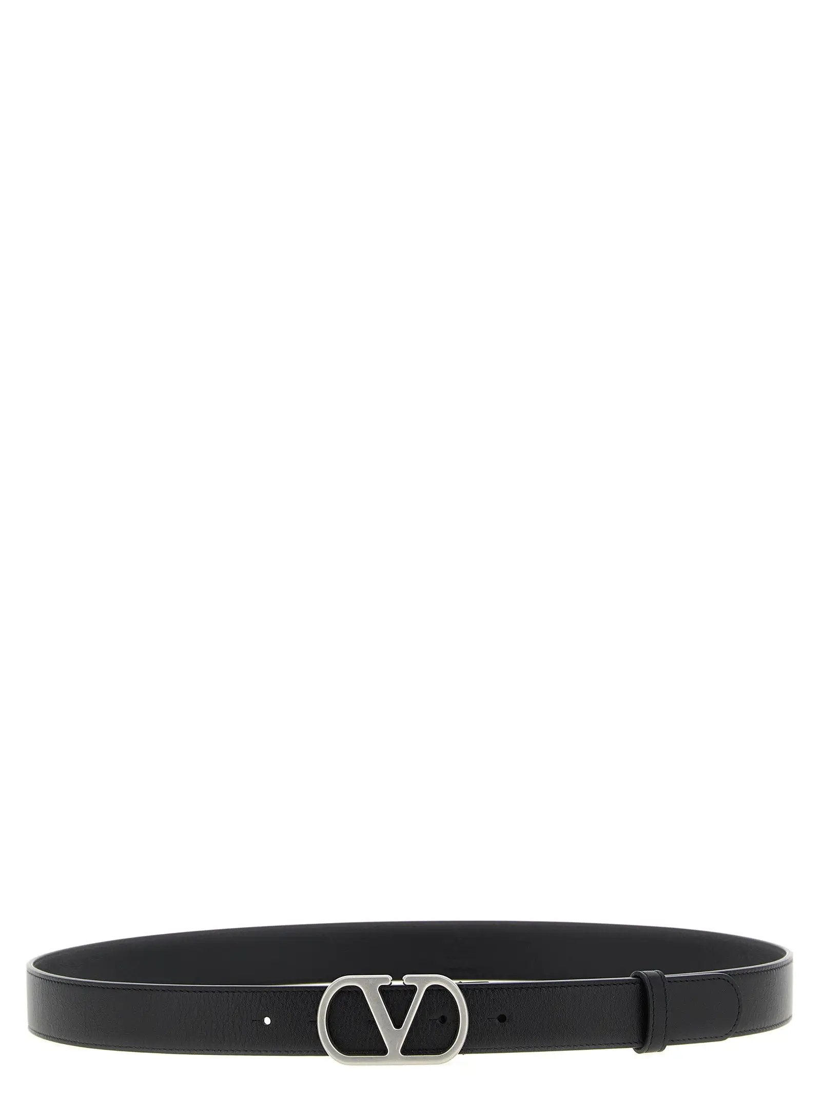 Valentino Garavani Black Calfskin Regular Belt