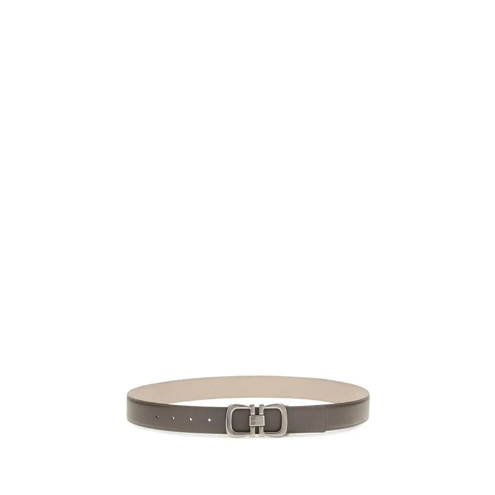 Ferragamo Brown Calf Leather Bos Taurus Regular Belt