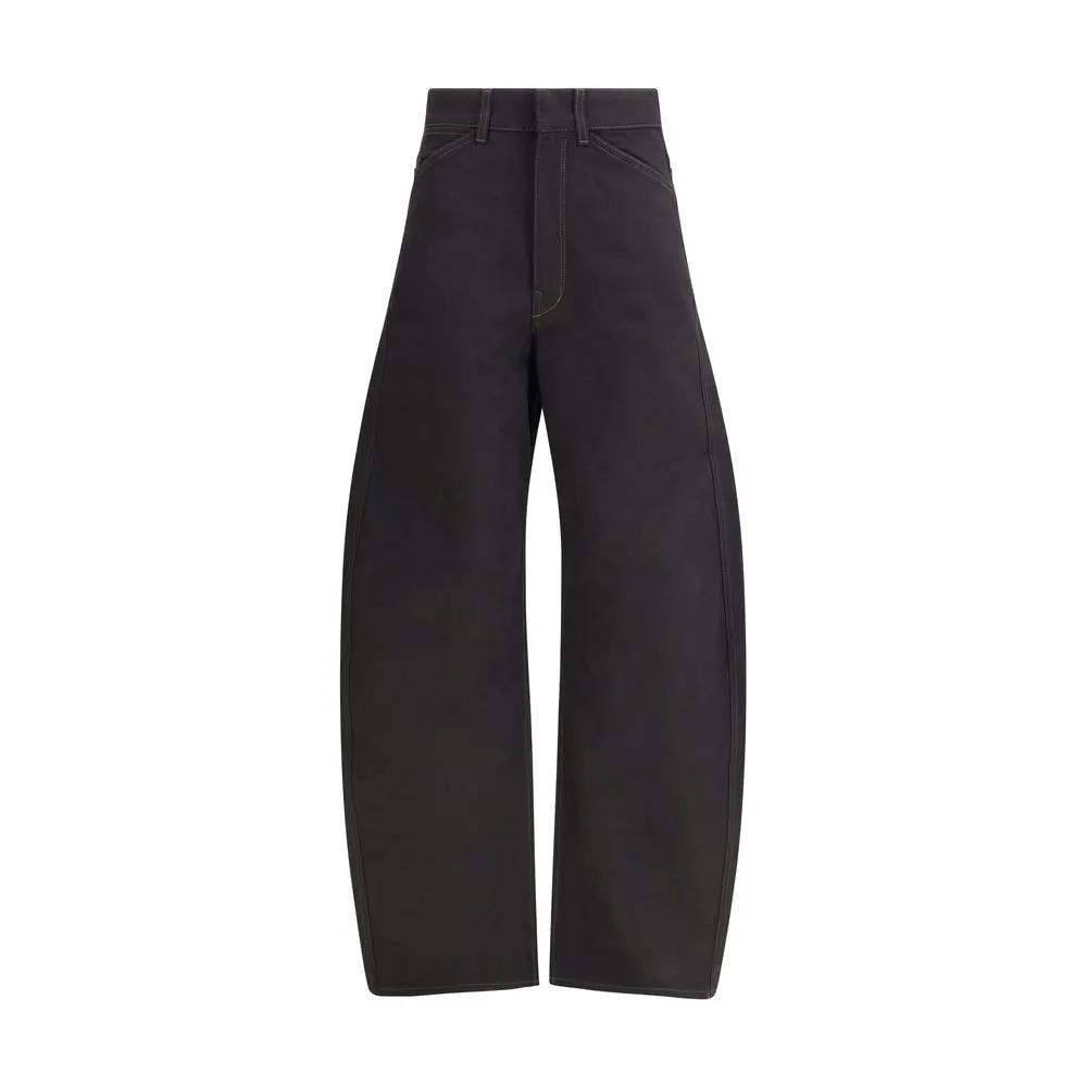 Lemaire Black Cotton Casual Pants