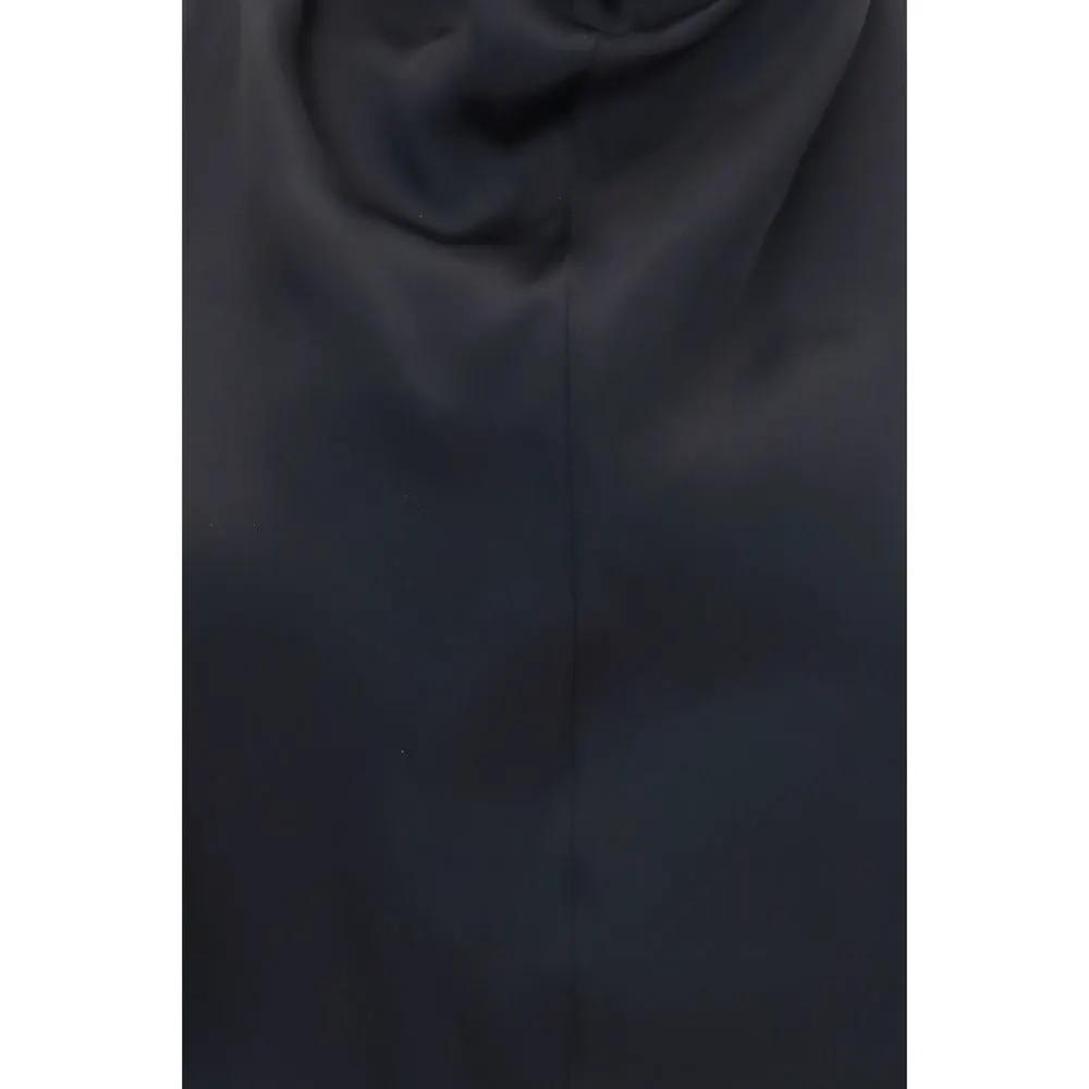 Khaite Black Open-Back Rone Top