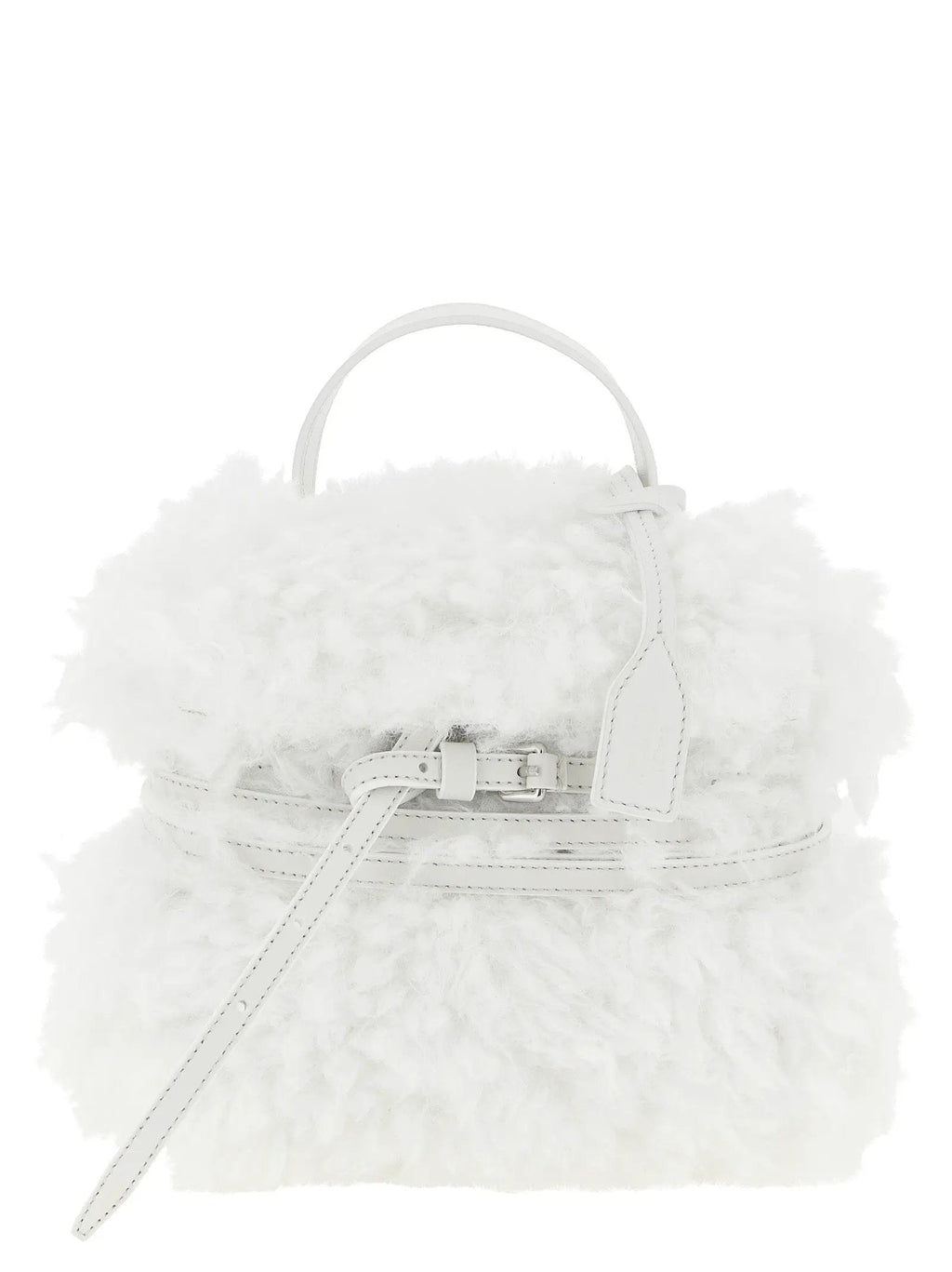 Moschino White Leather Handbag