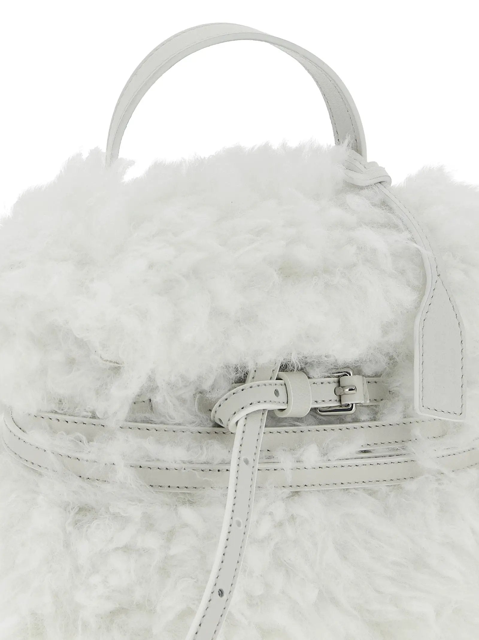 Moschino White Leather Handbag
