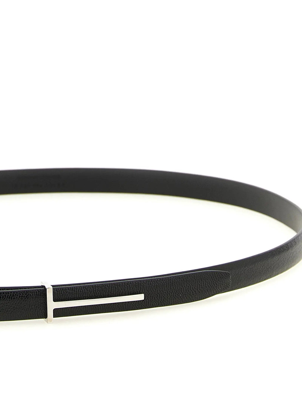 Tom Ford Black Goatskin Thin Belt