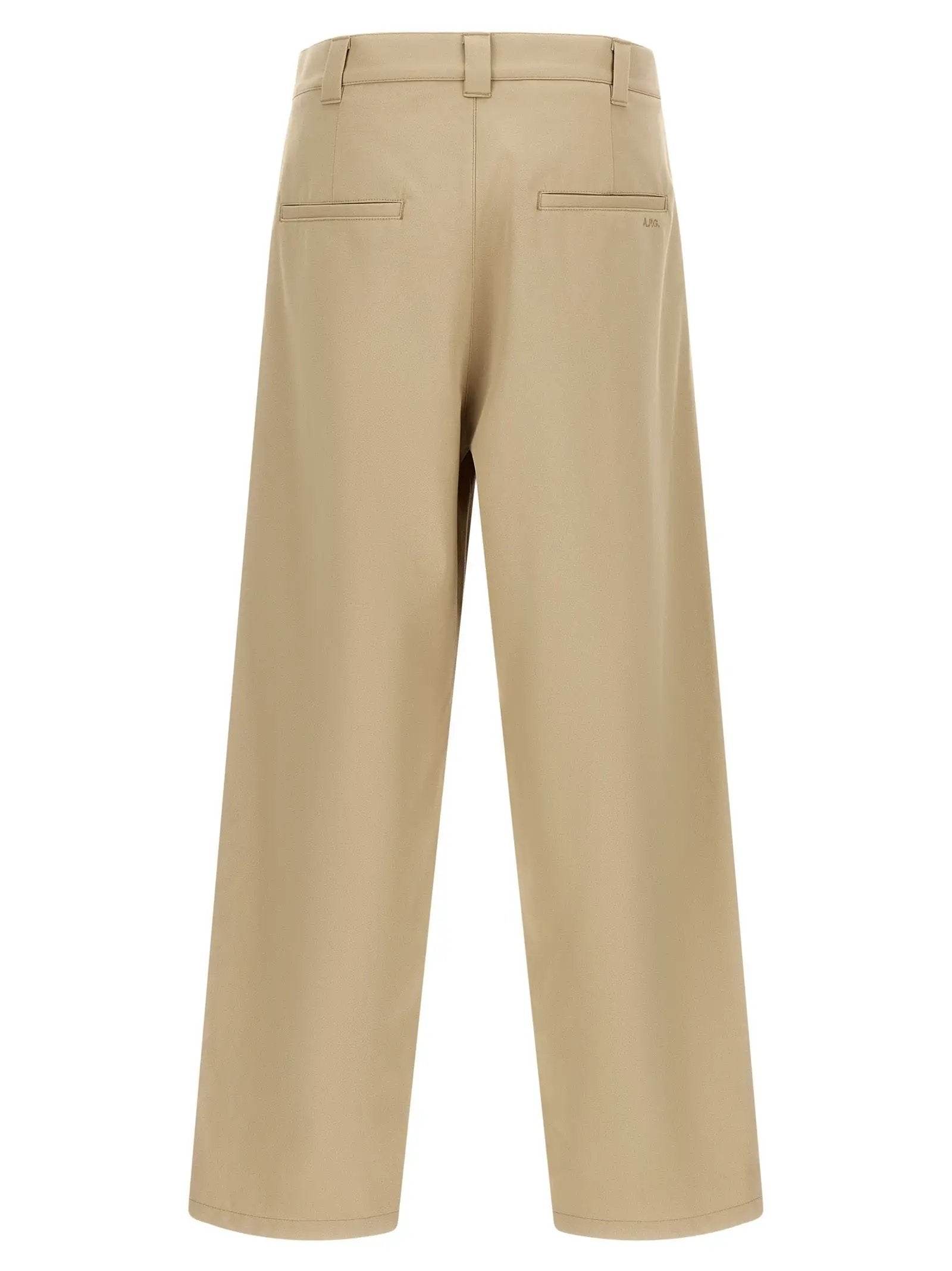 A.P.C. Beige Cotton Casual Pants