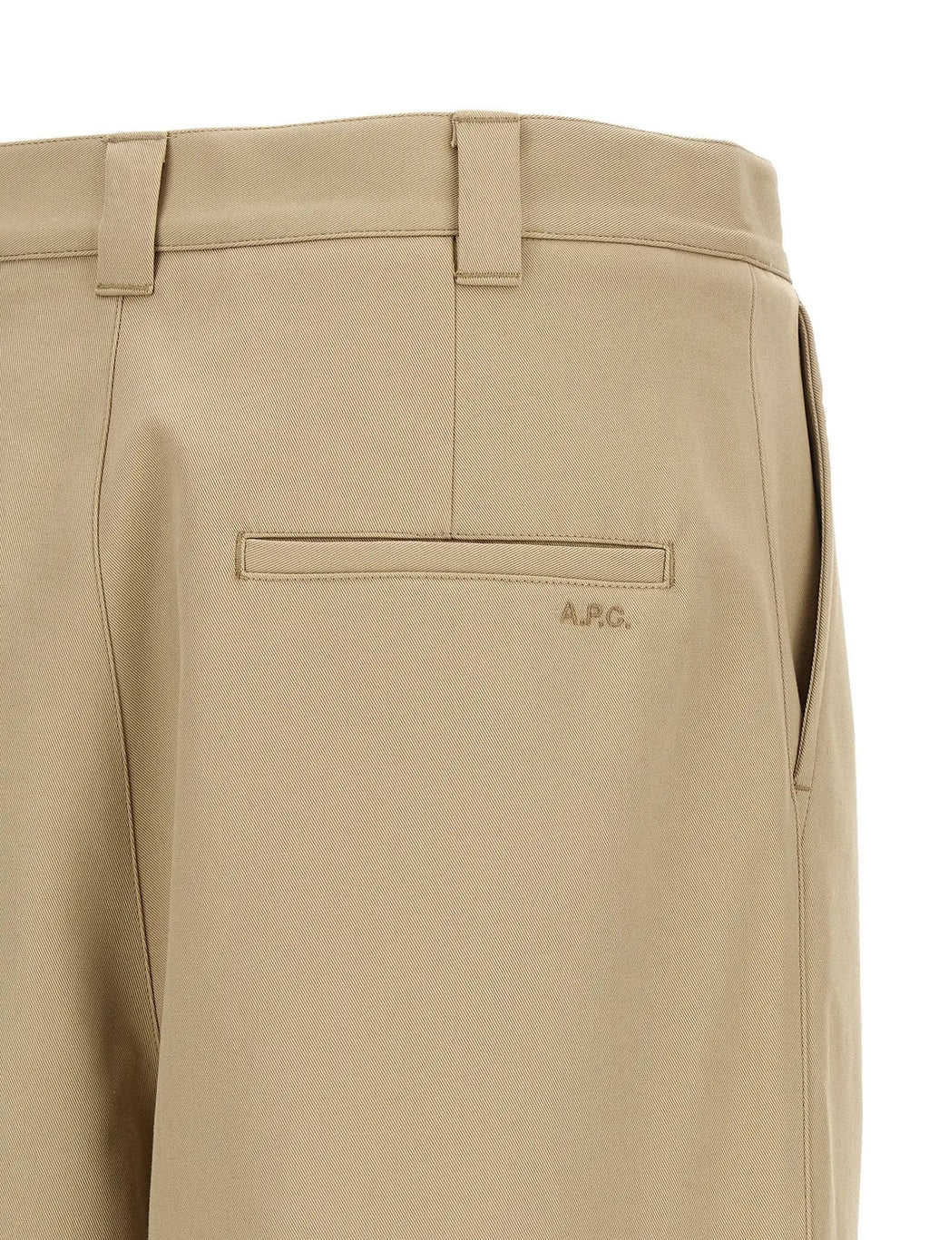 A.P.C. Beige Cotton Casual Pants