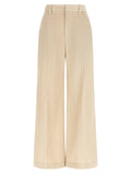 Brunello Cucinelli Beige Cotton Casual Pants