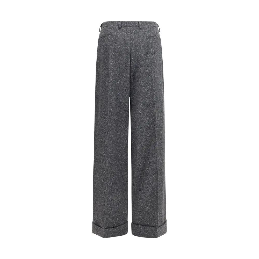 Valentino Garavani Gray Wool Oves Aries Pants