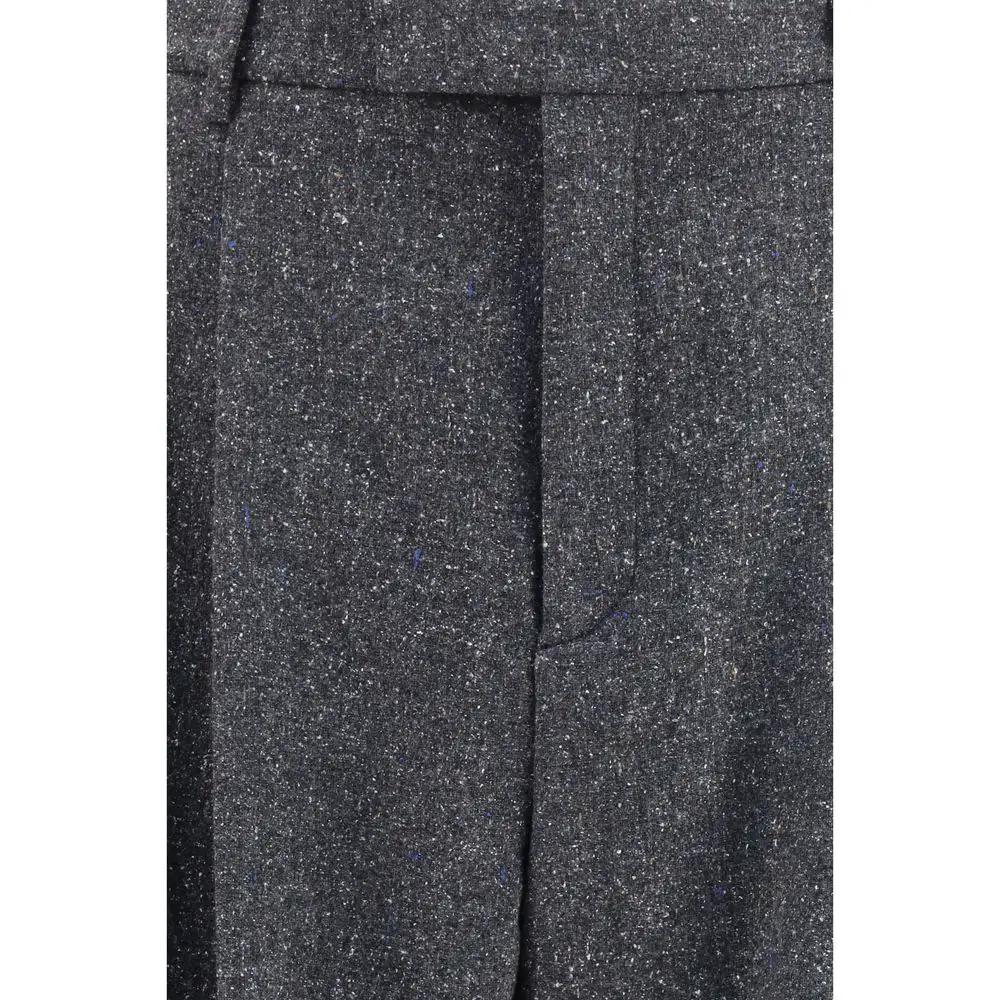 Valentino Garavani Gray Wool Oves Aries Pants