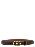 Valentino Garavani Black Calfskin Regular Belt