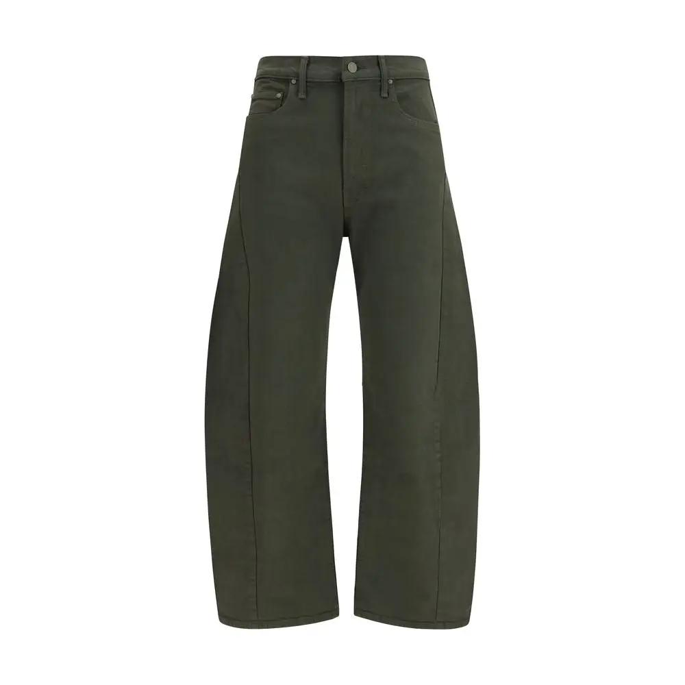 Mother Denim Bicolor Cotton Relaxed Fit Jeans