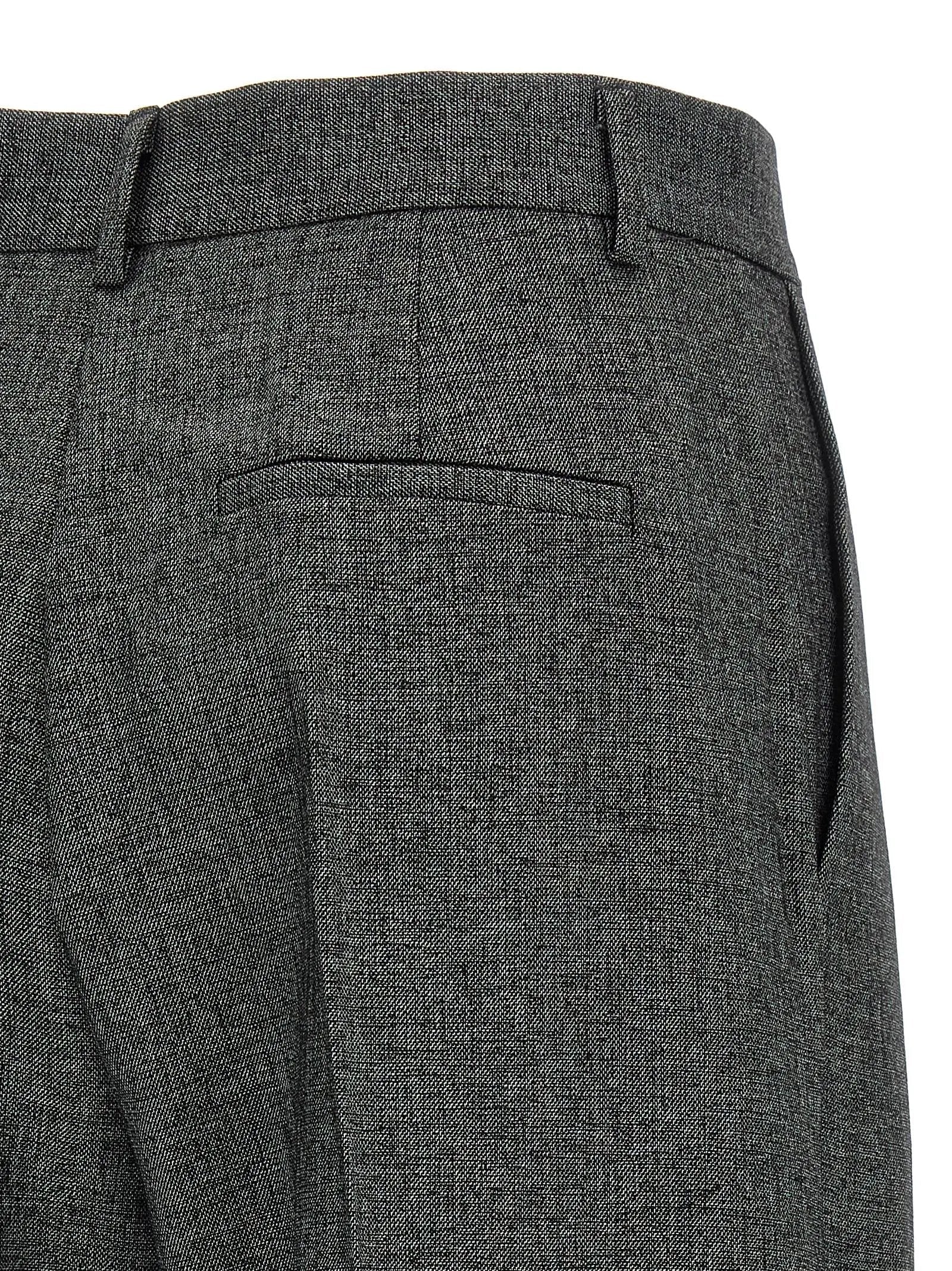 The Andamane Gray Polyester Dress Pants