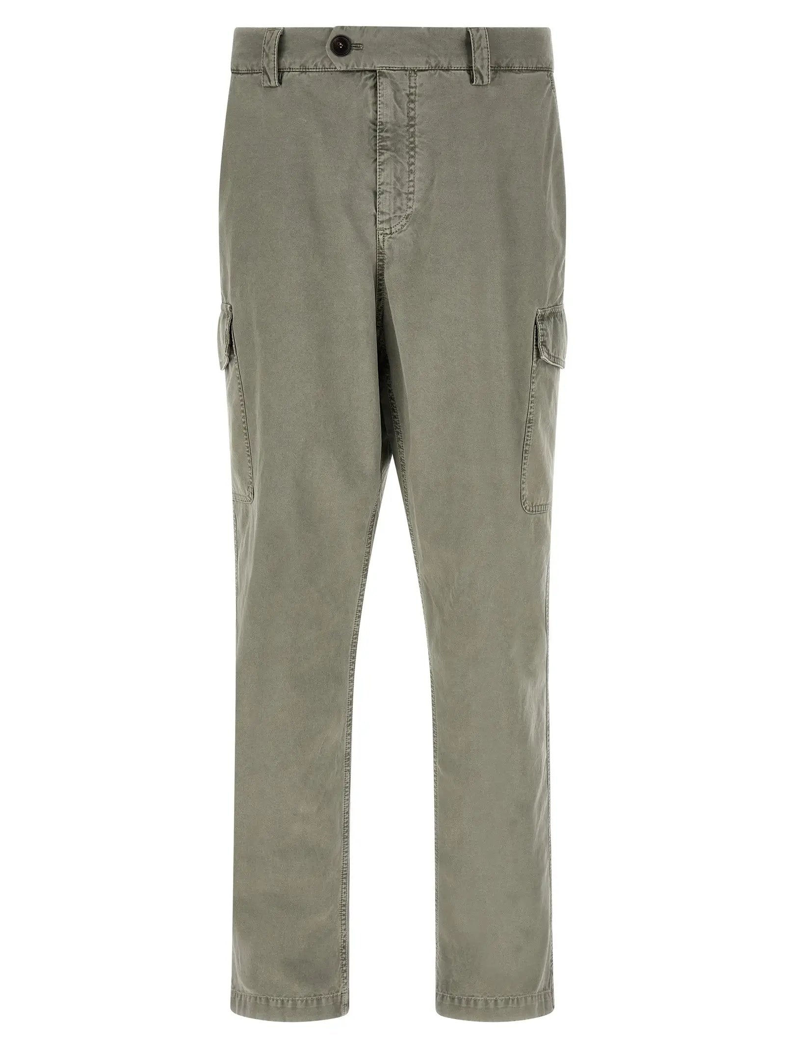 Brunello Cucinelli Bicolor Cotton Cargo Pants