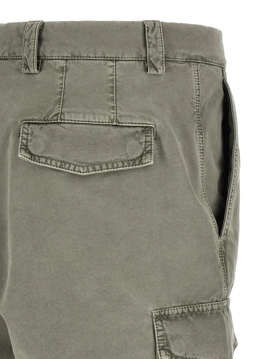 Brunello Cucinelli Bicolor Cotton Cargo Pants
