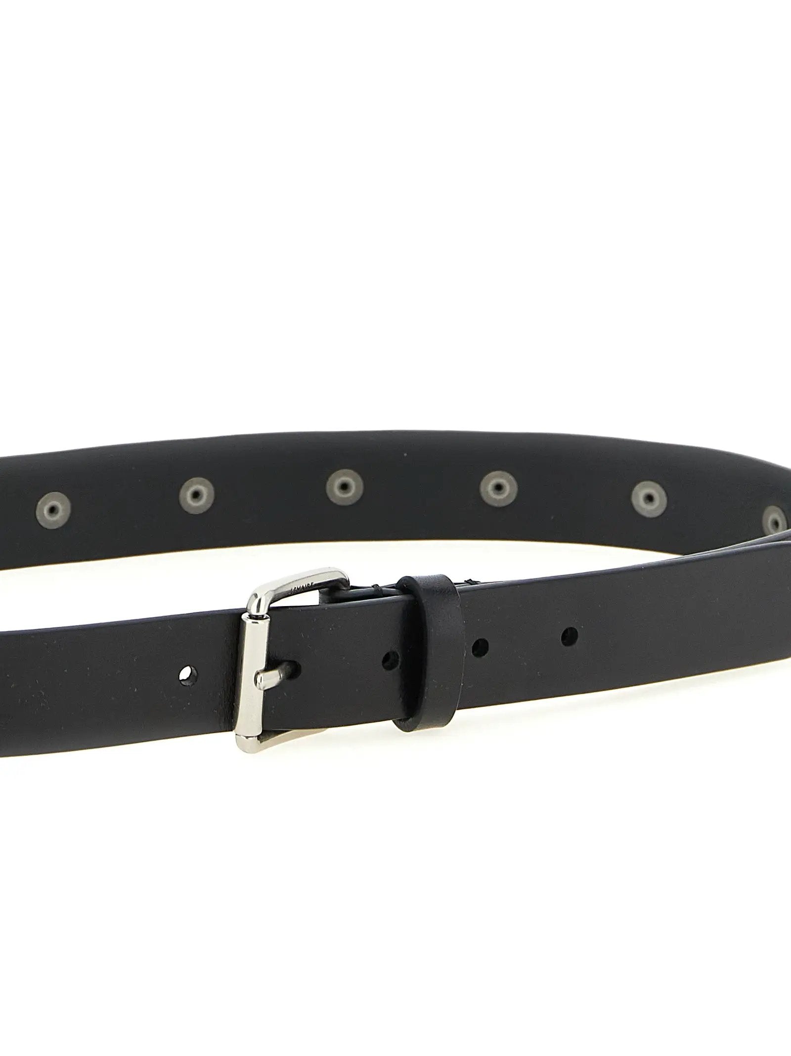 Lemaire Black Calfskin Regular Belt