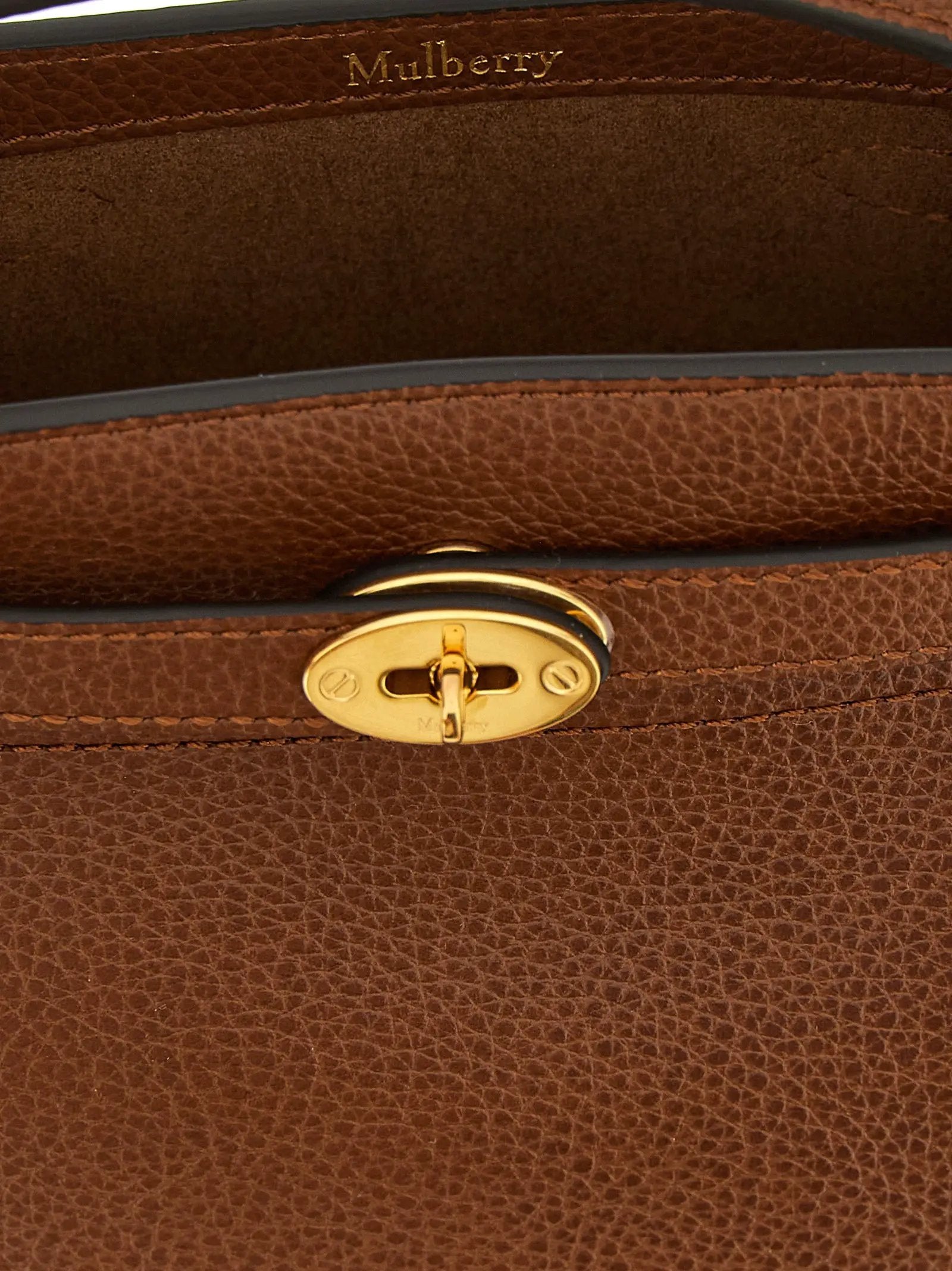 Mulberry Brown Calfskin Crossbody Bag