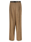 Dolce & Gabbana Beige Viscose Casual Pants