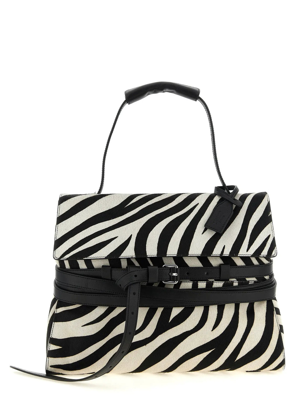 Moschino Bicolor Calfskin Handbag