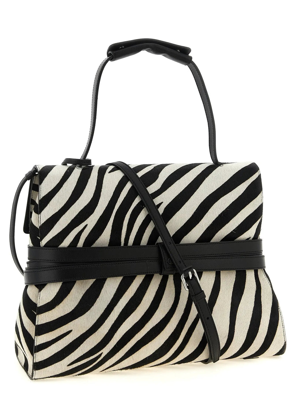 Moschino Bicolor Calfskin Handbag