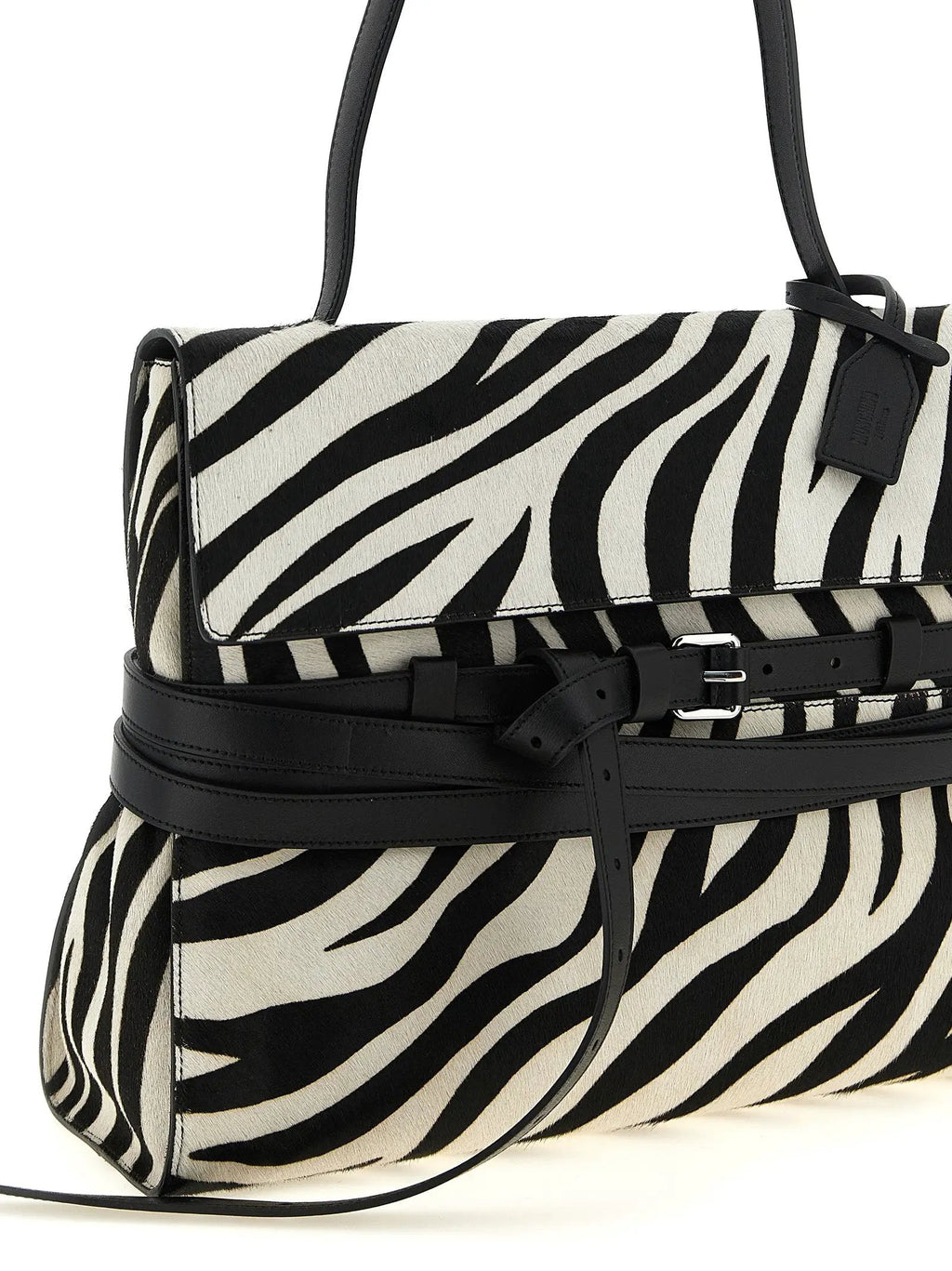 Moschino Bicolor Calfskin Handbag