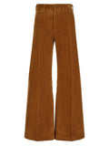 Polo Ralph Lauren Brown Cotton Flared Pants