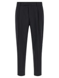 ZEGNA Blue Cotton Dress Pants