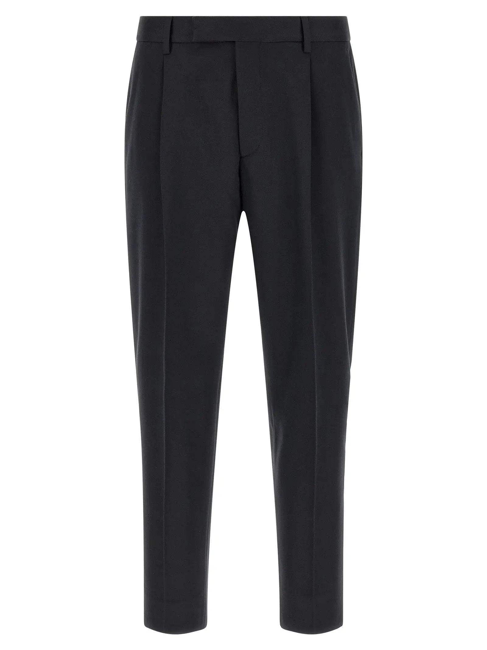 ZEGNA Blue Cotton Dress Pants