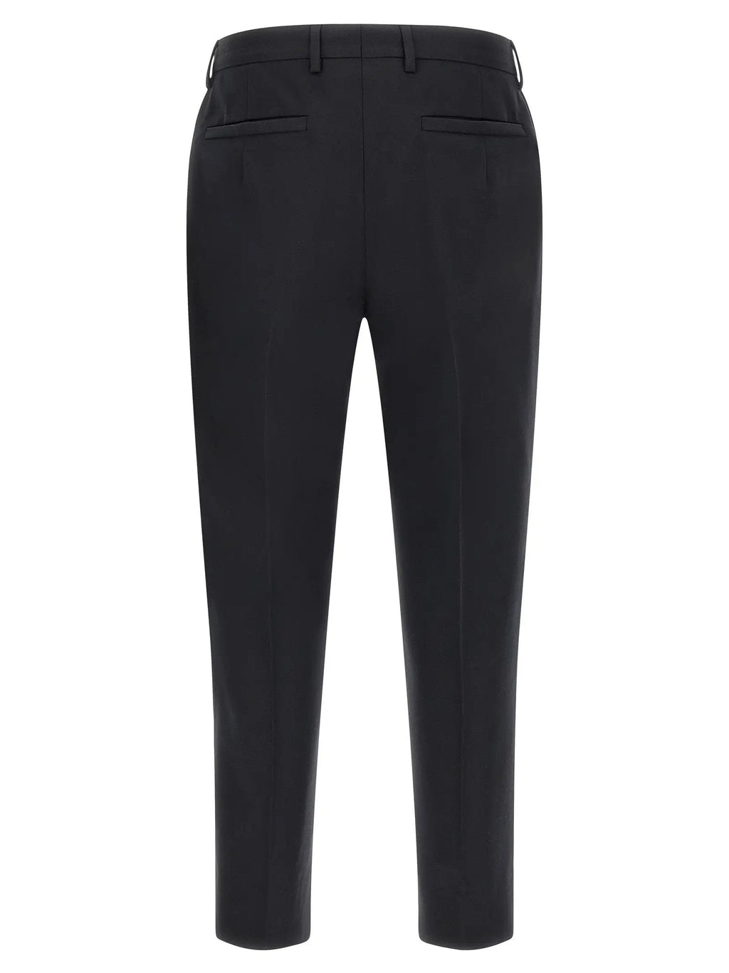 ZEGNA Blue Cotton Dress Pants