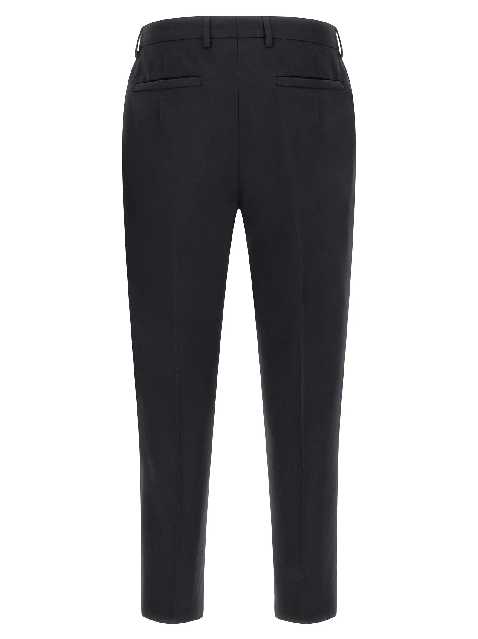 ZEGNA Blue Cotton Dress Pants