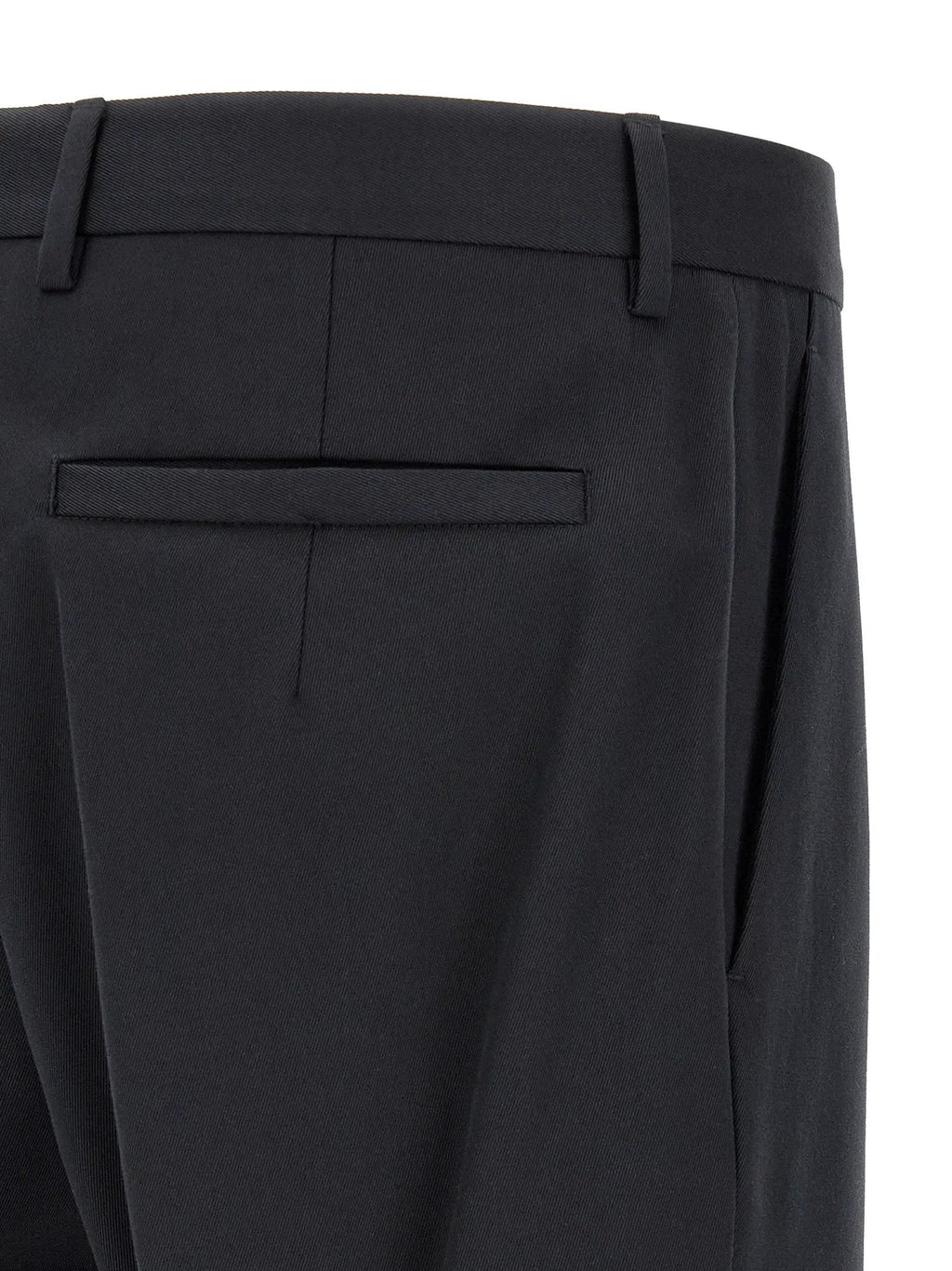 ZEGNA Blue Cotton Dress Pants