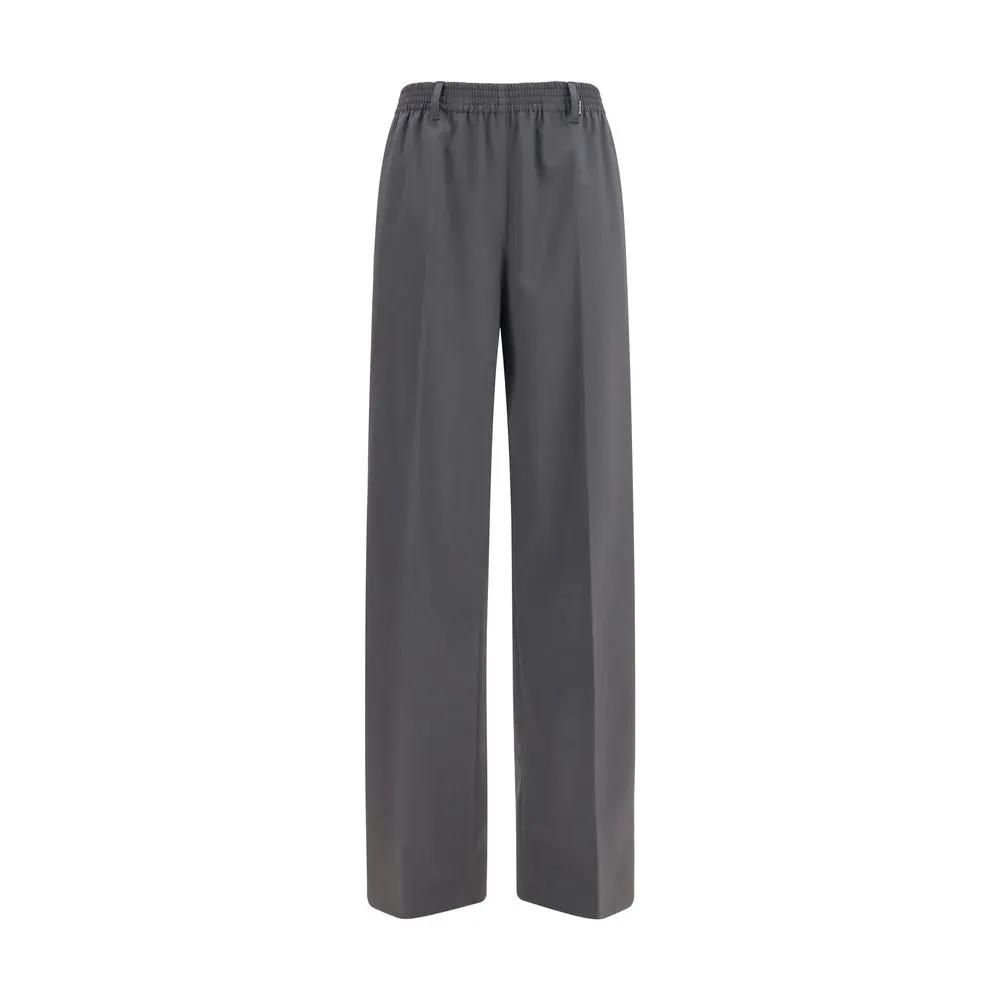 Miu Miu Gray Wool Casual Pants