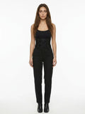 Dolce & Gabbana Black Lambskin High-Waist Belt