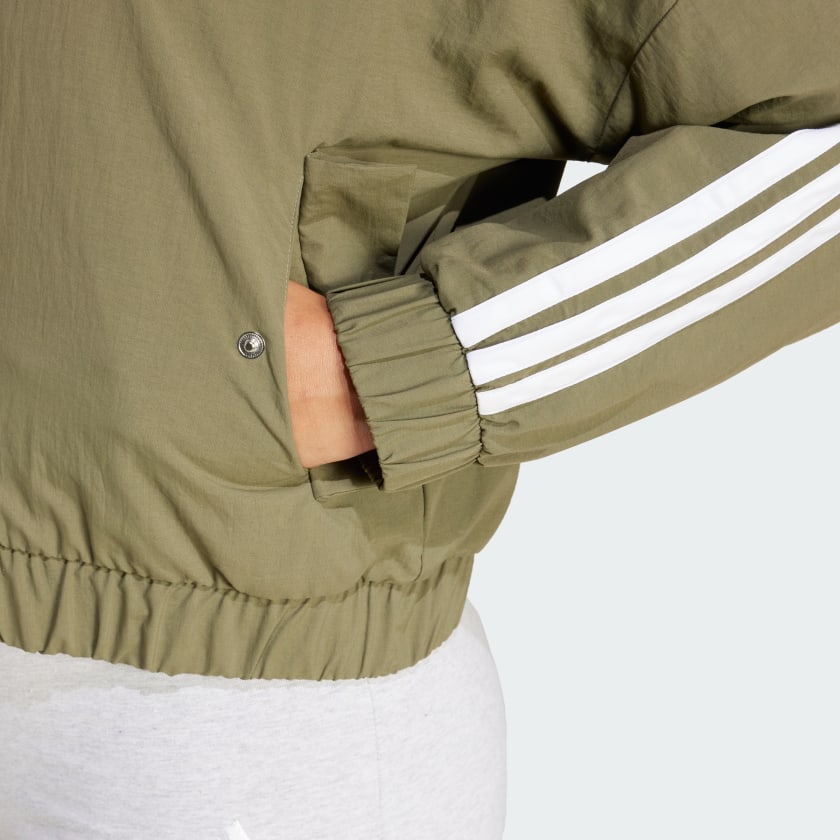 Women's adidas Essentials 3-Stripes Lifestyle Woven Bomber Jacket