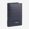 S.T. Dupont Firehead Blue Leather Passport Holder 161614