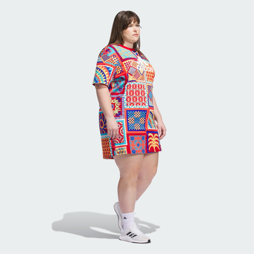 Women's adidas  x FARM Rio Slim Dress (Plus Size)