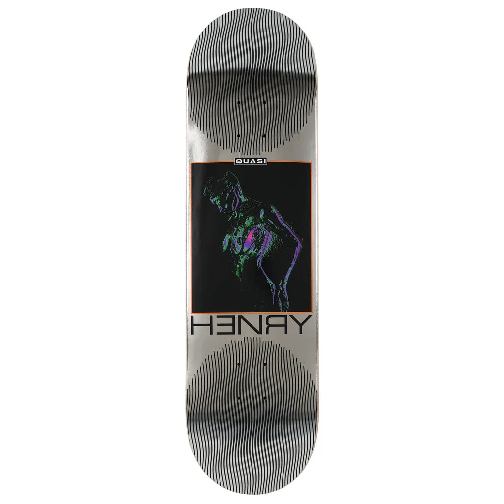 Quasi Henry 'I.D.' Skateboard Deck - 8.375" Chrome Foil