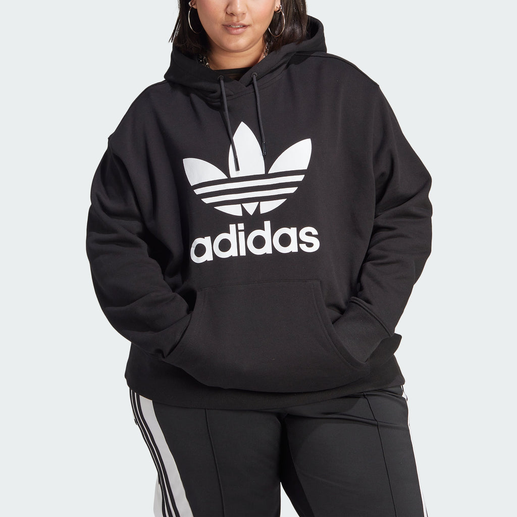 Women's adidas Adicolor Trefoil Hoodie (Plus Size)