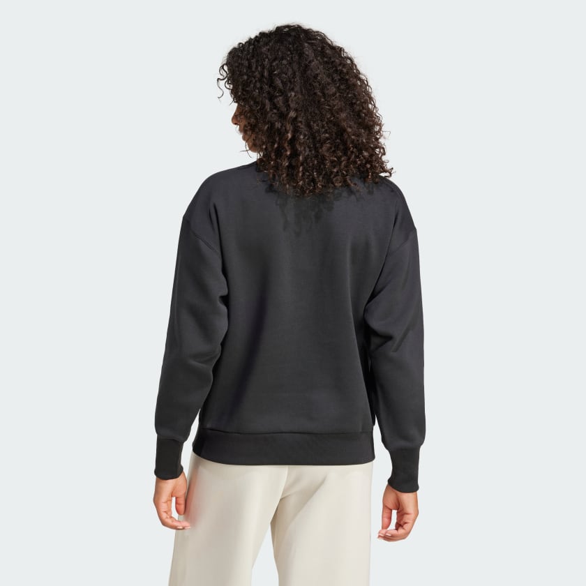 Women's adidas ALL SZN Fleece Loose Quarter-Zip Sweatshirt