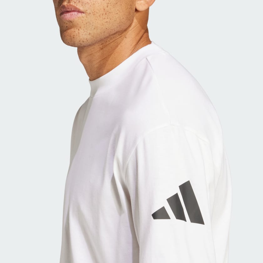 Men's adidas Essentials Loose Fit 3 Bar Logo Tee