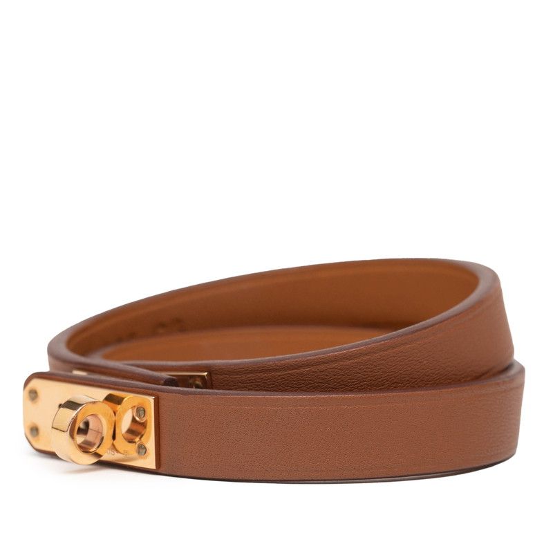 Hermes Mini Kelly Dubreuil Brown Gold Hardware Vorswith Belt
