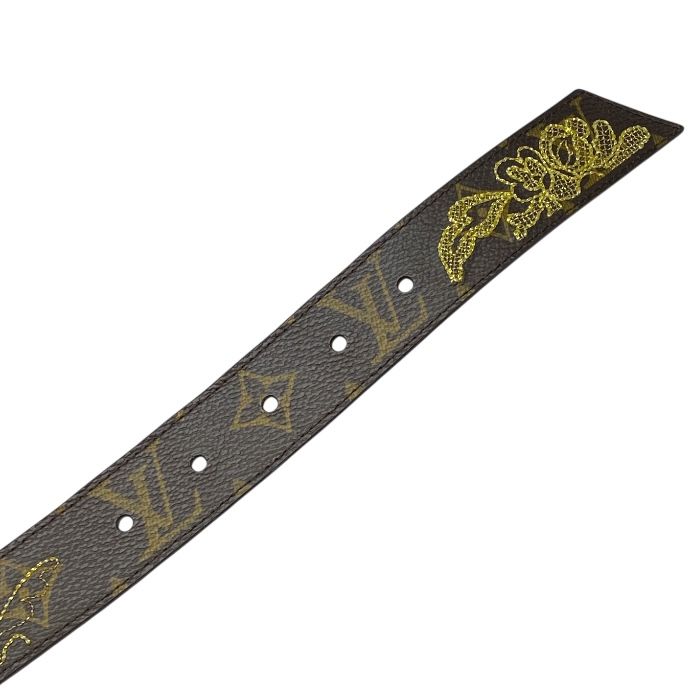 Louis Vuitton Ceinture Belt Arjun Monogram Dantele Accessories Logo Leather