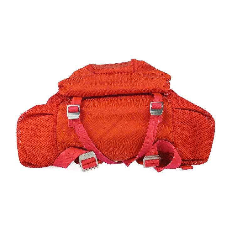 Bottega Veneta Backpack Trekking Tomato Red Tone Silver Hardware Nylon
