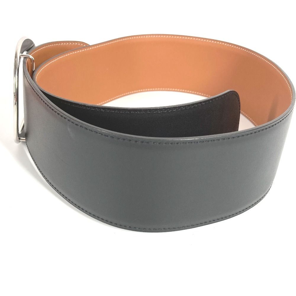 Hermes Belt Thick Leather Black
