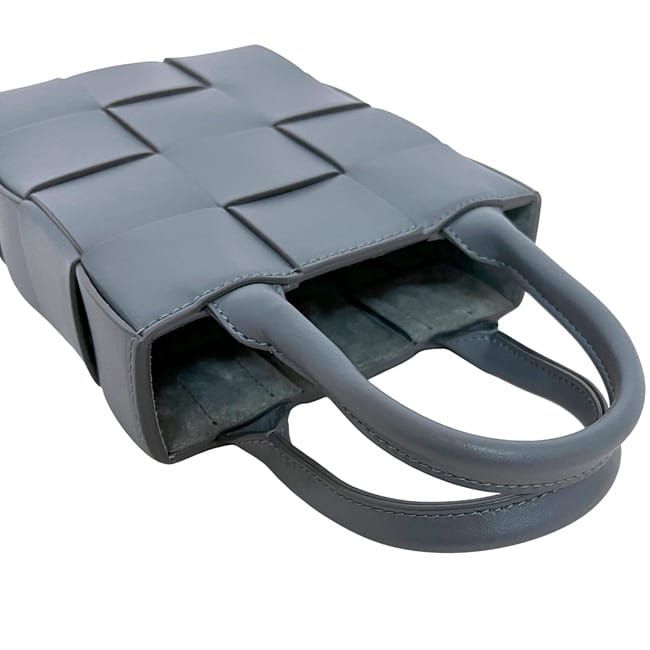 Bottega Veneta 2-Way Bag Mini Cassette Shoulder Gray