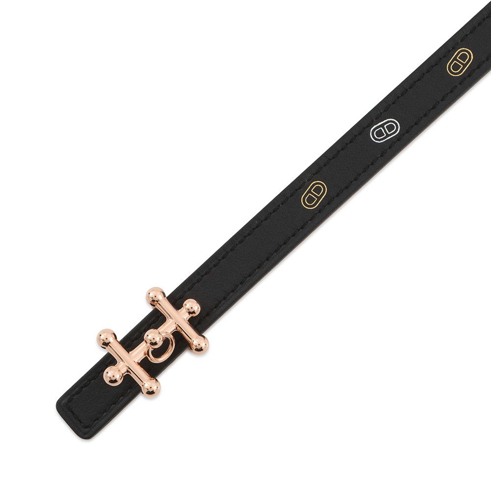 Hermes Belt Gallopin Surmer Black Gold Pink 90