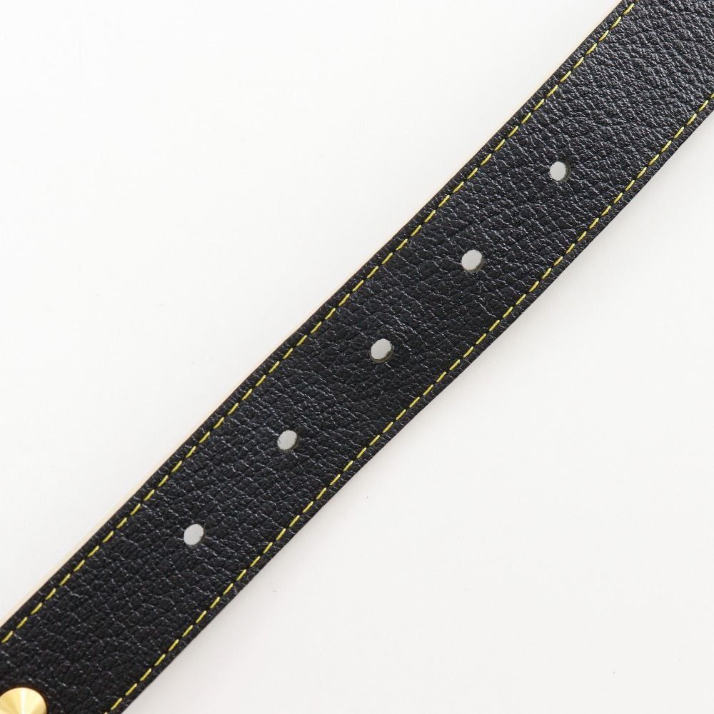 Louis Vuitton Ceinture Suhali Studs Leather Noir Black Belt
