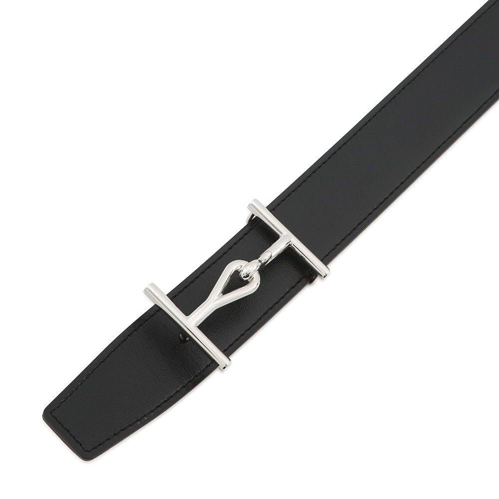 Hermes Belt Jumbo Black Gold Silver Box Calf Togo 80
