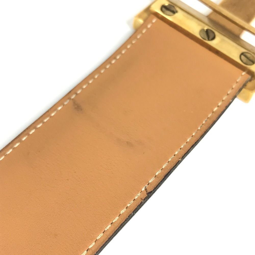 Hermes Belt Hhardware Big Logo Constance Leather Black