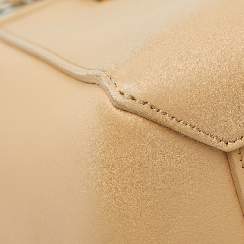 Celine Belt Bag 2-Way Beige Black Leather