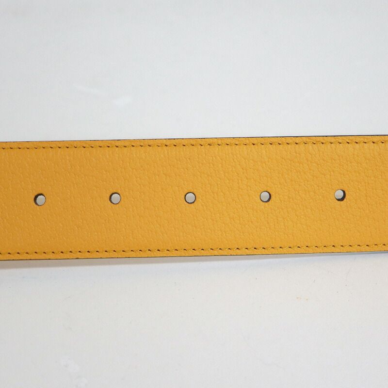 Gucci Belt Leather Light Blue Yellow