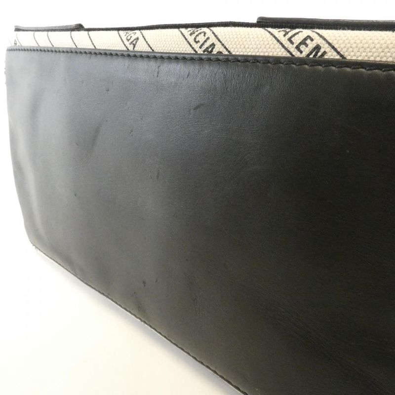 Balenciaga Navy Cabas Kmzan Bag Natural